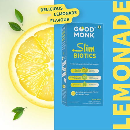 Good Monk Slimbiotics Weight Loss For Women & Men | Boosts Metabolism | 30 Day Pack