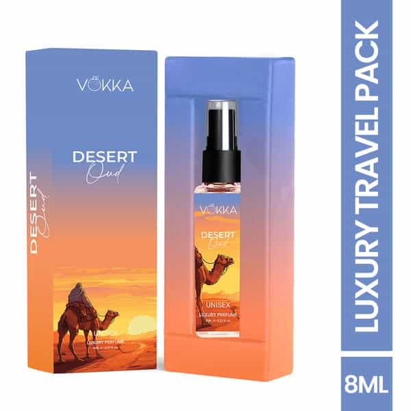 Vokka Pocket Perfume Desert Oud 8Ml | Luxury Eau De Parfum Long Lasting Perfume For Men & Women