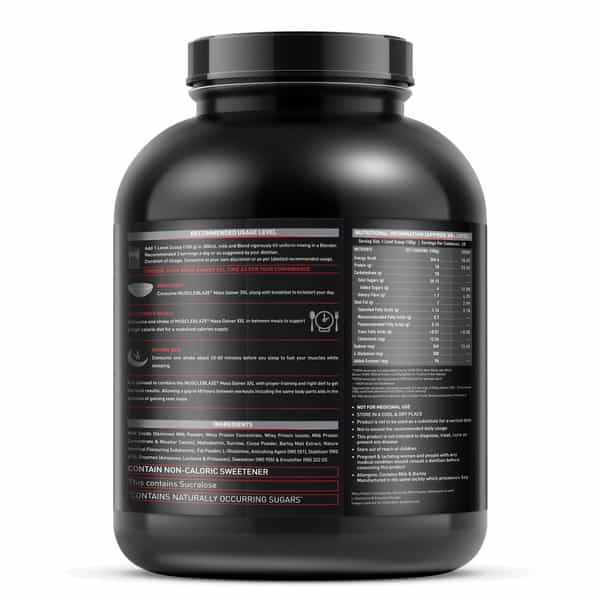 Muscleblaze Mass Gainer Xxl (Chocolate | 2Kg / 4.4Lbs | 20 Servings)