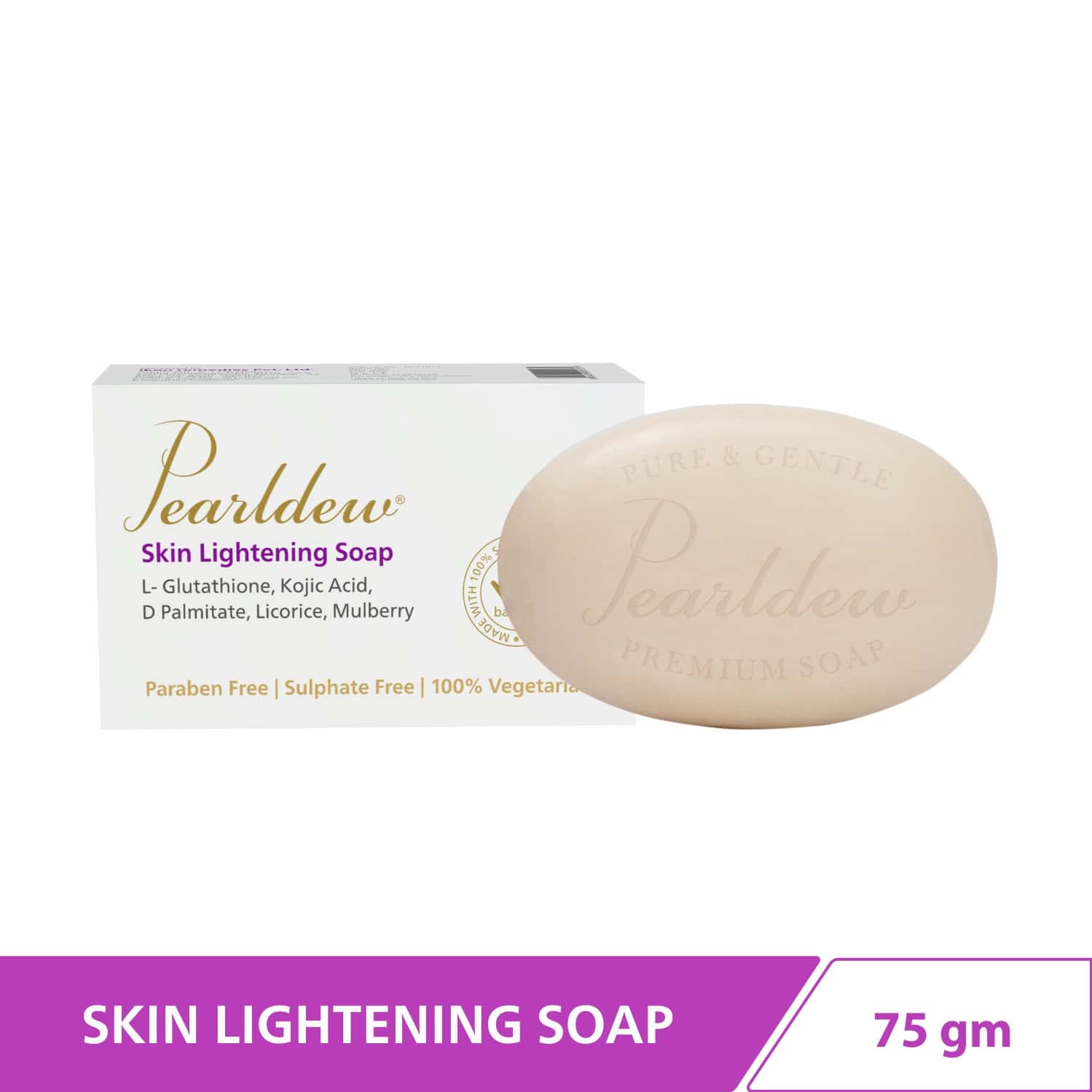 Pearldew Skin Lightening Soap 75 Gm | Milk Cream | Mulberry | Shea Butter (pack Of 2)