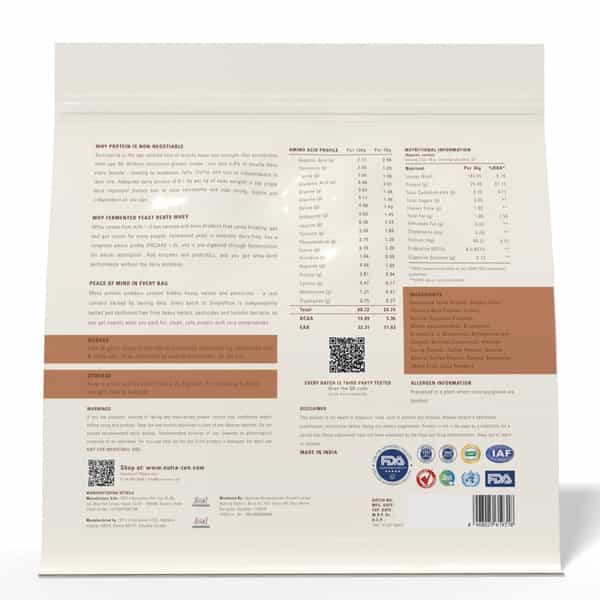 Nutrazen Simplypure Cold Coffee Protein Powder 1Kg | 25.5G Fermented Yeast Protein | Pdcaas 1.0