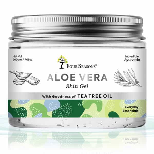 Four Seasons Aloevera Gel With Goodness Of Tea Tree Oil 200G | Ultimate For Skin And Hair