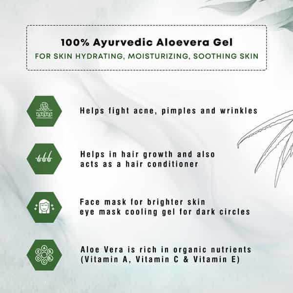Four Seasons Aloevera Gel With Goodness Of Tea Tree Oil 200G | Ultimate For Skin And Hair