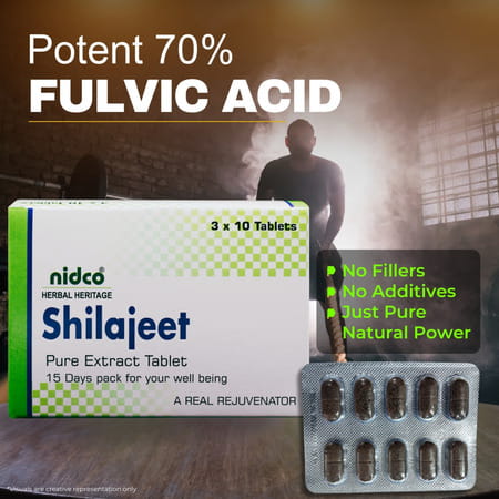 Nidco Shilajit Tablets (30 Tabs)