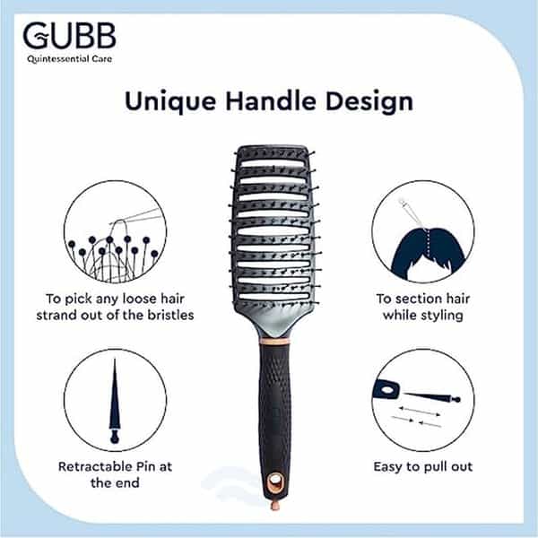 Gubb Vent Brush With Pin Elite