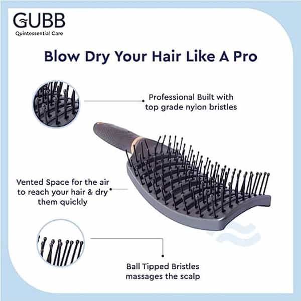 Gubb Vent Brush With Pin Elite