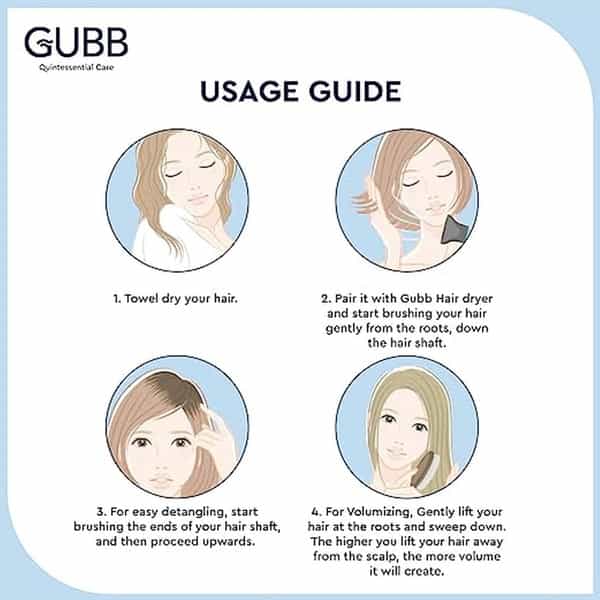 Gubb Vent Brush With Pin Elite