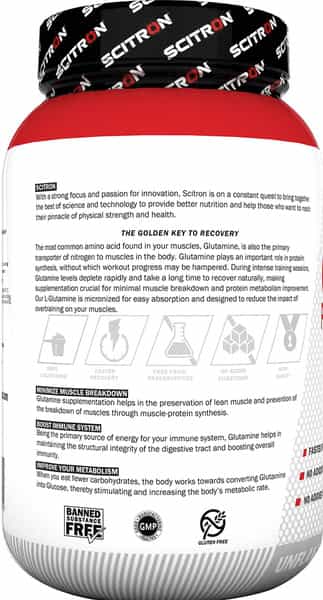 Scitron Glutamine Powder - 250 G