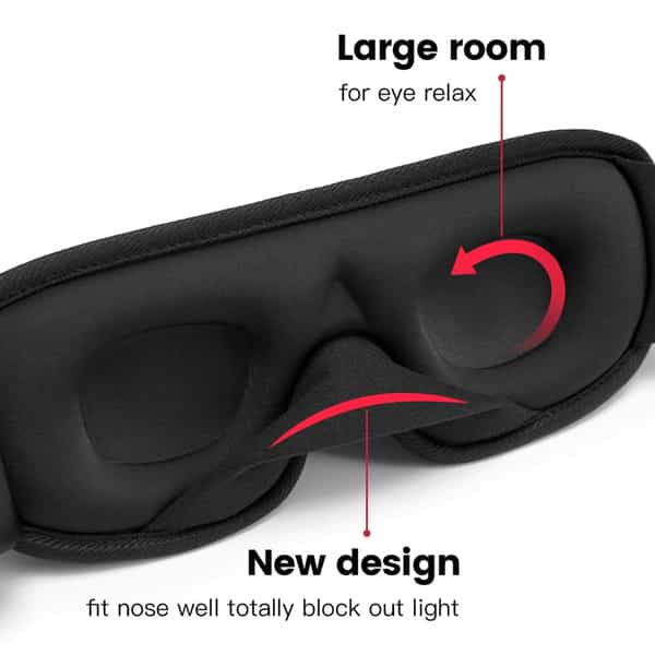 Besafe Forever Mesh Sleeping Eye Mask For Men/Women Eye Cover/ Blind Black L