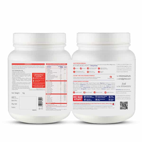 Gritzo Supermilk Growth+ (Formerly Height+) (13+Y Boys) | 13G Protein (Double Chocolate | 800G)