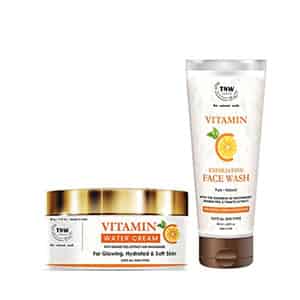 Tnw The Natural Wash Combo With Vitamin C Water Cream And Vitamin C Exfoliating Face Wash