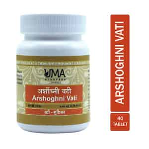 Uma Ayurveda Arshoghni Vati Ayurvedic Tablets 40 Tab