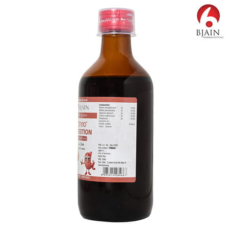 Bjain Omeo Homeopathic Digestion Sugar Free Medicated Syrup - 100ml
