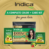 Indica Easy 3 In 1 Care Kit,10 Minutes Shampoo Hair Color Free Conditioner 6Ml,Serum-2.5Ml,Black
