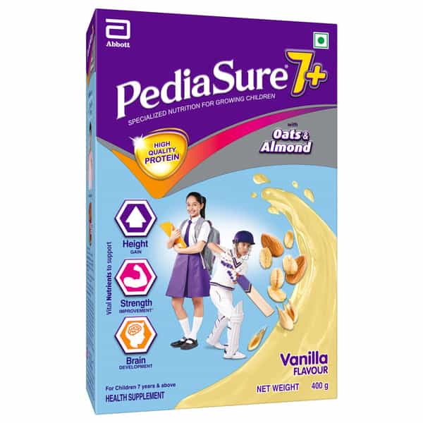 Pediasure 7+ With Oats & Almond Vanilla Box 400 Gm
