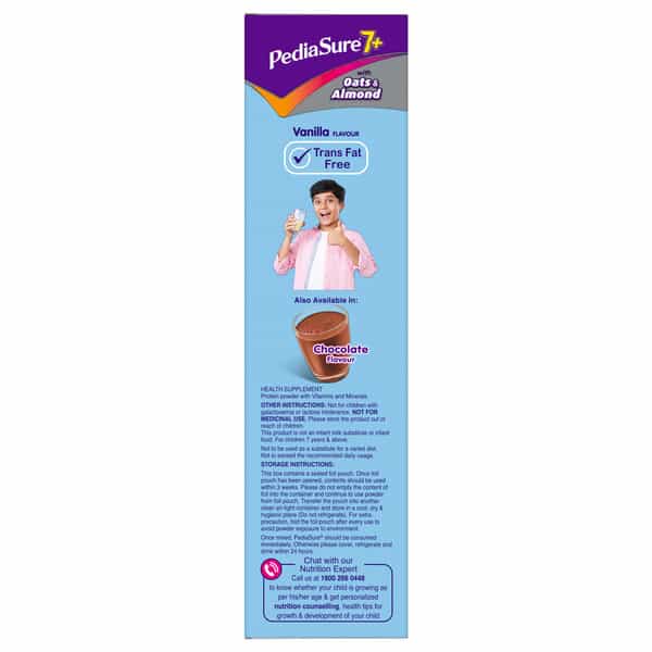 Pediasure 7+ With Oats & Almond Vanilla Box 400 Gm