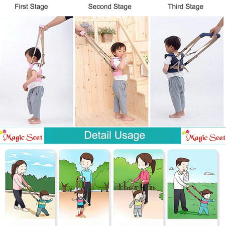 Magic Seat-Baby Safety Harness Walking Assistant Belt For Baby (Navy Blue)