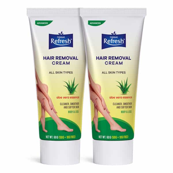 Refresh Aloevera Hair Removal Pack Of 2 | 60Gm Each