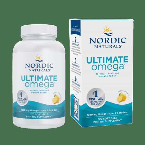 Nordic Naturals Ultimate Omega | Adults | Omega 3 Lemon | 1280Mg 120 Softgels
