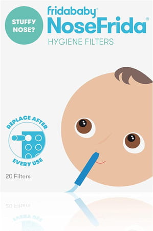 Frida Baby Nosefrida Hygiene Filters Baby Nasal Aspirator Replacement Filter Blue 20 Count