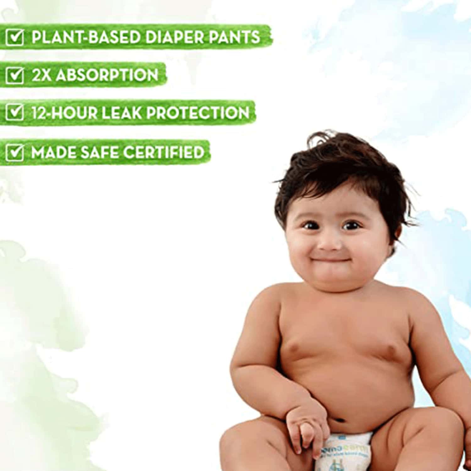 Buy MAMAEARTH PLANTBASED DIAPER PANTS FOR BABIES 46 KG, 30 DIAPERS
