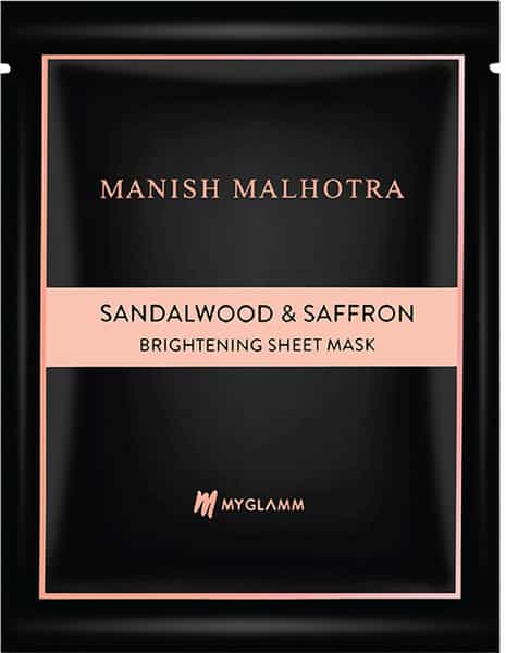 Manish Malhotra Beauty By Myglamm Saffron & Sandalwood Brightening Sheet Mask