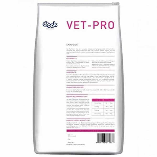 Vet Pro Skin Coat Dry Adult Dog Food For Healthy Skin & Coat | Fish Flavor | 3 Kg
