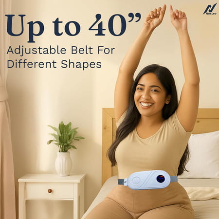 Nexlev Cordless Electric Heating Pad Blue Cm-01