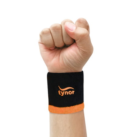 Tynor Wristband | Black & Orange | Universal | 1 Unit