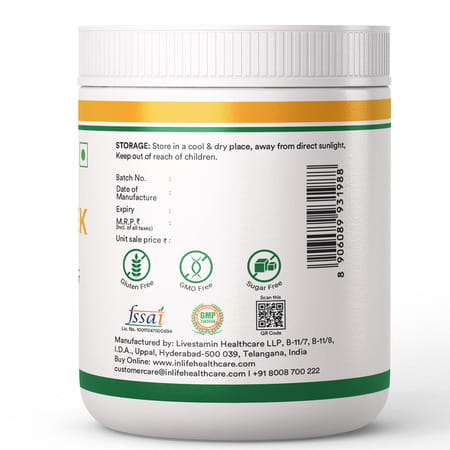 Inlife Fenugreek Fibre Powder | Digestive Health Gut Cleanse High Fiber & Weight Management - 150g