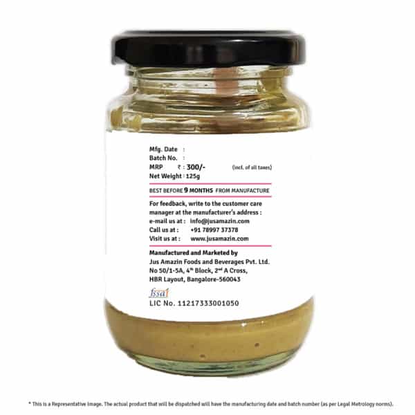 Jus Amazin Crunchy Seed Butter Mixed Seeds With Flax & Sunflower Seeds -125G|85% Mixed Seeds