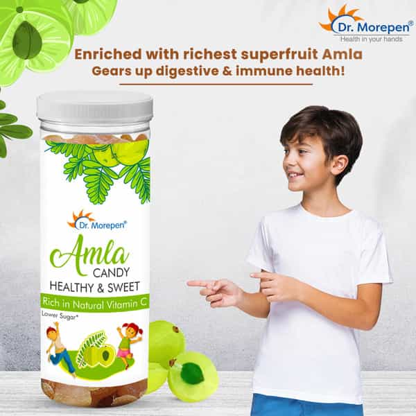 Dr. Morepen Amla Candy | For Kids | Rich In Vitamin C | Healthy & Chatpata | Bottle | 200 Gm