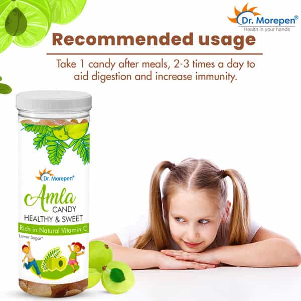 Dr. Morepen Amla Candy | For Kids | Rich In Vitamin C | Healthy & Chatpata | Bottle | 200 Gm