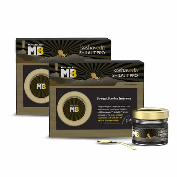 Koshaveda Shilajit Pro By Muscleblaze | 20 G Resin | For Strength | Stamina & Endurance (Pack Of 2)