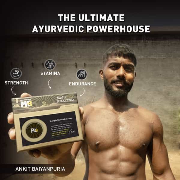 Koshaveda Shilajit Pro By Muscleblaze | 20 G Resin | For Strength | Stamina & Endurance (Pack Of 2)
