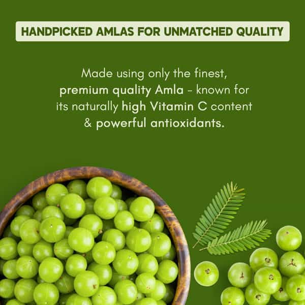 Rasayanam Pure Amla Juice For Healthy Hair & Skin | 2X Vitamin C | Made With Francis Amla | 750Ml