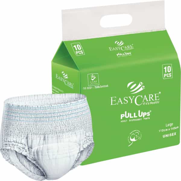 Easy Care Pullup Disposable Pants Size Large Adult Diapers 10