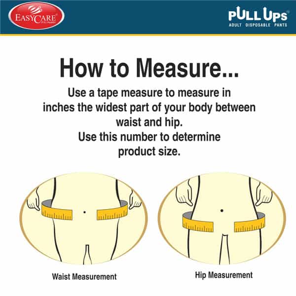 Easy Care Pullup Disposable Pants Size Large Adult Diapers 10