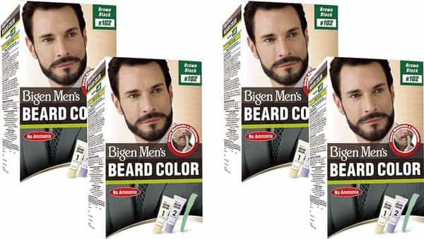 Bigen Men's Beard Color Brown Black B102 40G (Pack Of 4)