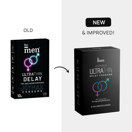 Formen Joymax Ultra Thin Delay Condoms For Men With Disposal Pouches - 10 Count (Pack Of 3)