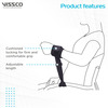 Vissco Patient Restrainer Strap | Ensures Safety By Locking Harmful Movements (Black) - Universal