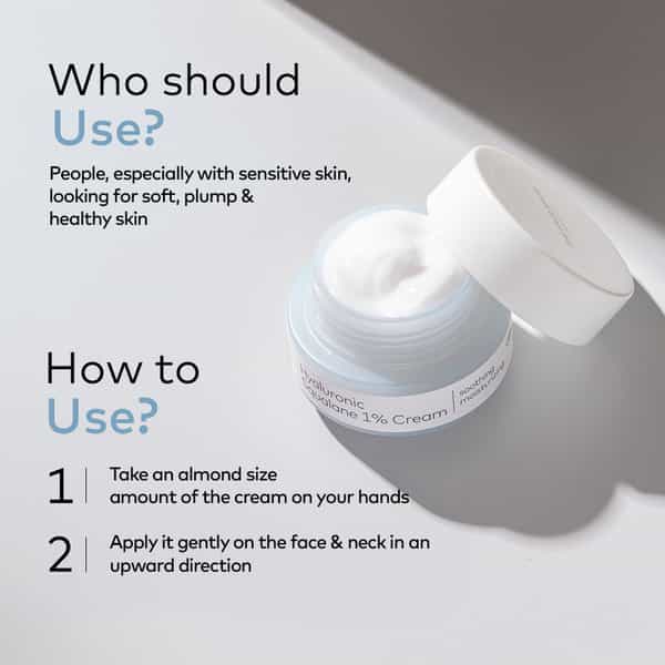 The Face Shop Alltimate Hyaluronic Squalane 1% Cream Korean Day & Night Hydrating Moisturizer - 50Ml