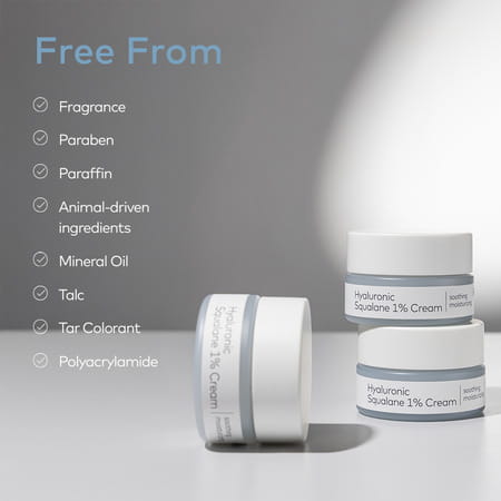 The Face Shop Alltimate Hyaluronic Squalane 1% Cream Korean Day & Night Hydrating Moisturizer - 50ml