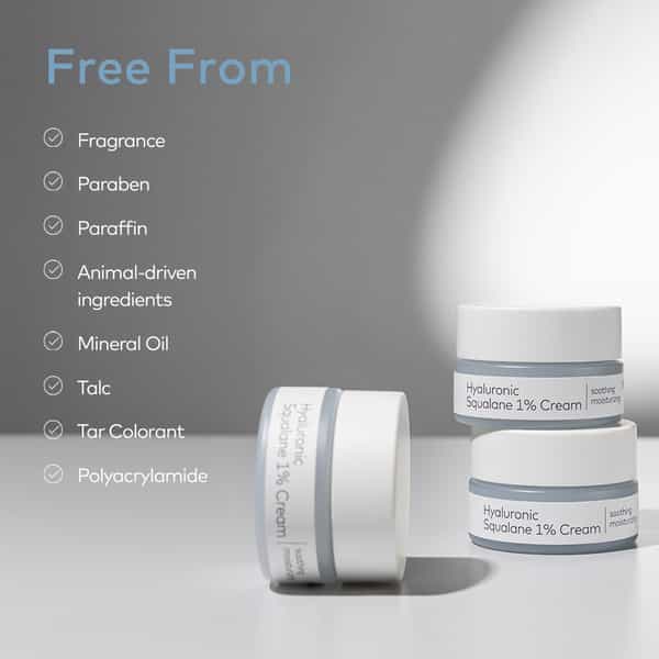 The Face Shop Alltimate Hyaluronic Squalane 1% Cream Korean Day & Night Hydrating Moisturizer - 50Ml