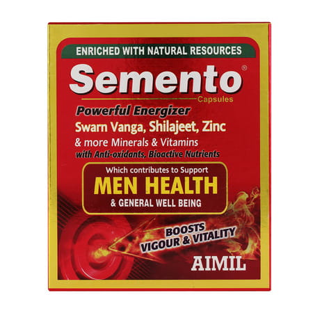 Aimil Semento | For Support Men Health & General Well Being | 20 Capsules