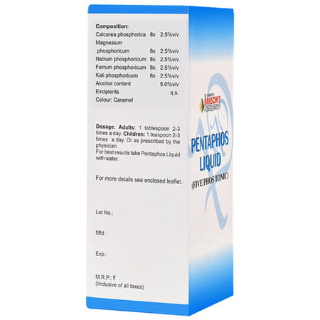 Baksons Homoeopathy Pentaphos Liquid Five Phos Tonic 450 Ml