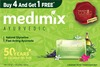 Medimix Ayurvedic Naturalglycerine And Lakshadi Oil Bathing Soap - 4X125g (Get 1 Extra)