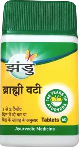 Zandu Brahmi Vati Bottle Of 60 Tablets