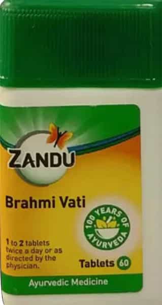 Zandu Brahmi Vati Bottle Of 60 Tablets