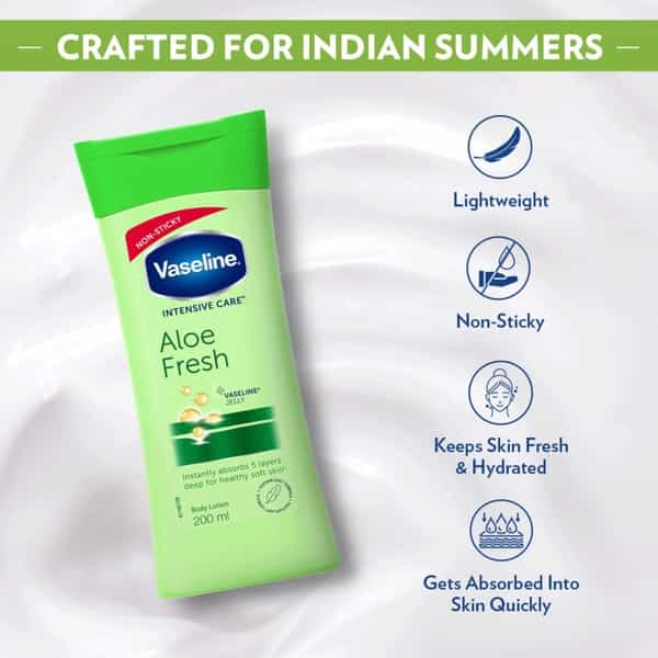 Vaseline Intensive Care Aloe Fresh Body Lotion 200 Ml